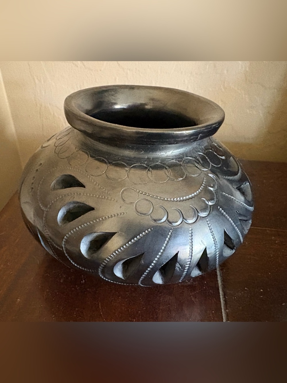 Vintage Barro Negro Decorative Vase